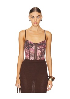 Free People x Intimately FP Printed Night Rhythm Bodysuit