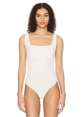 Free People x Intimately FP Send Me Love Bodysuit In Pastel Parchment