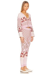 Free People x Intimately FP Snow Bunny Set In Candy Combo