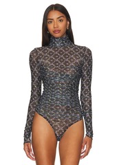 Free People x Intimately FP Under It All Bodysuit In Midnight Combo
