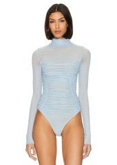 Free People x Intimately FP Under It All Bodysuit In Silver Blues