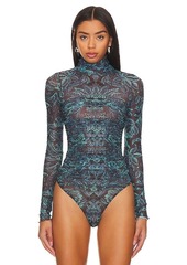 Free People x Intimately FP Under It All Printed Bodysuit In Southwest
