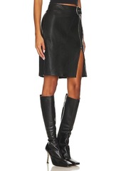 Free People x Revolve Sofia Faux Leather Skirt