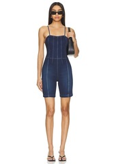 Free People x REVOLVE Top Notch Denim One Piece Romper In Skyline