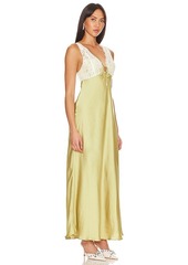 Free People x REVOLVE x Intimately FP Country Side Maxi In Palm Leaf Combo