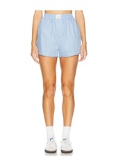 Free People x We The Free Day To Day Solid Boxer In Placid Blue