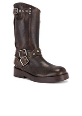 Free People x We The Free Janey Engineer Boot In Chocolate