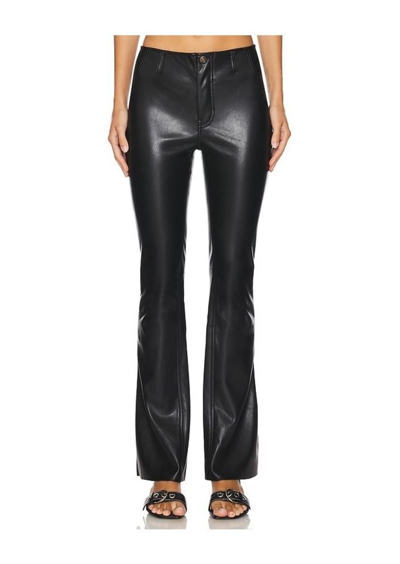 Free People x We The Free Level Up Faux Leather Slit Bootcut