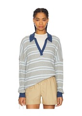 Free People x We The Free Striped Travis Polo Tee