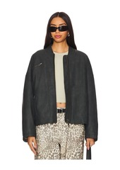 Free People x We The Free Vinny Faux Leather Bomber