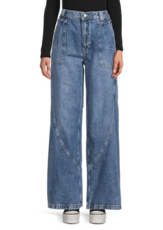 Free People Free People Ruffle Flare Jeans | Denim