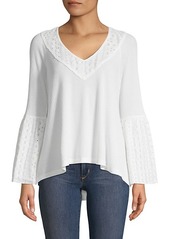 Free People High-Low Cotton-Blend Top