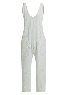 Free People High Roller Railroad Jumpsuit