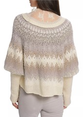 Free People Home For The Holidays Balloon-Sleeve Sweater