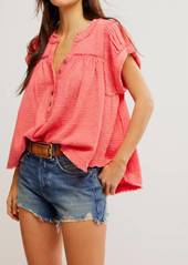 Free People Horizons Double Cross In Coral Paradise
