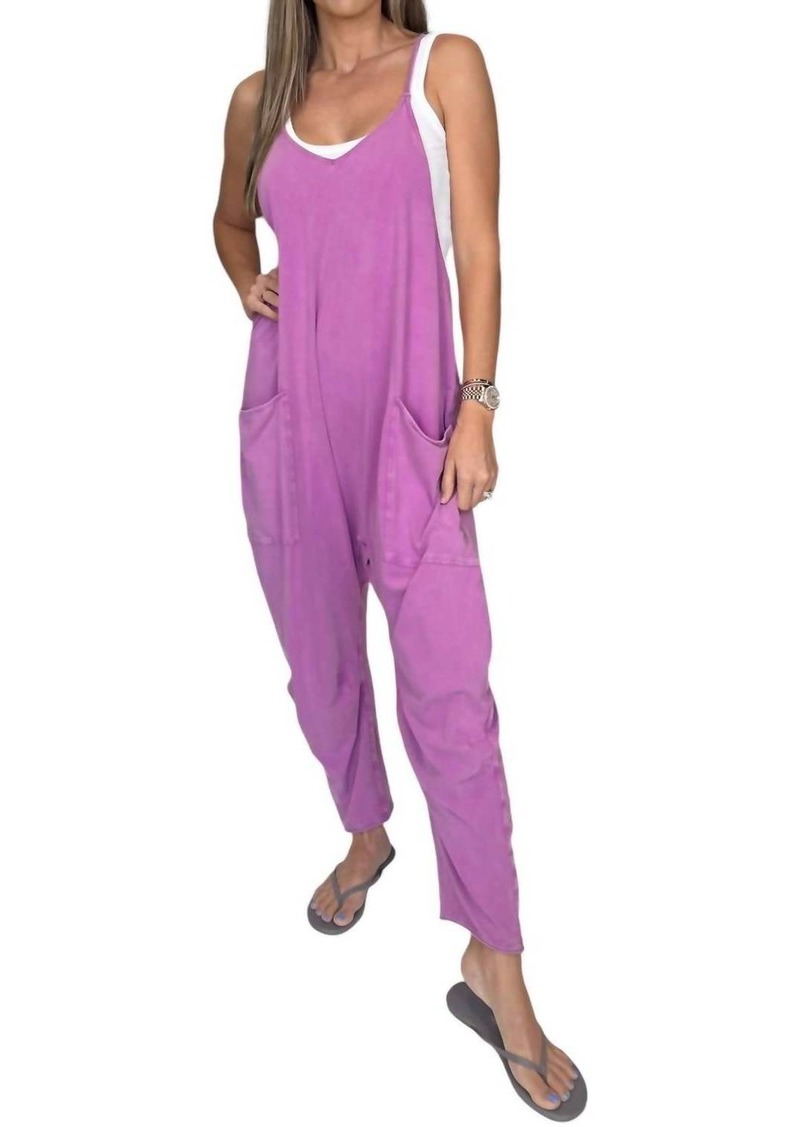 Free People Hot Shot Onesie In Purple