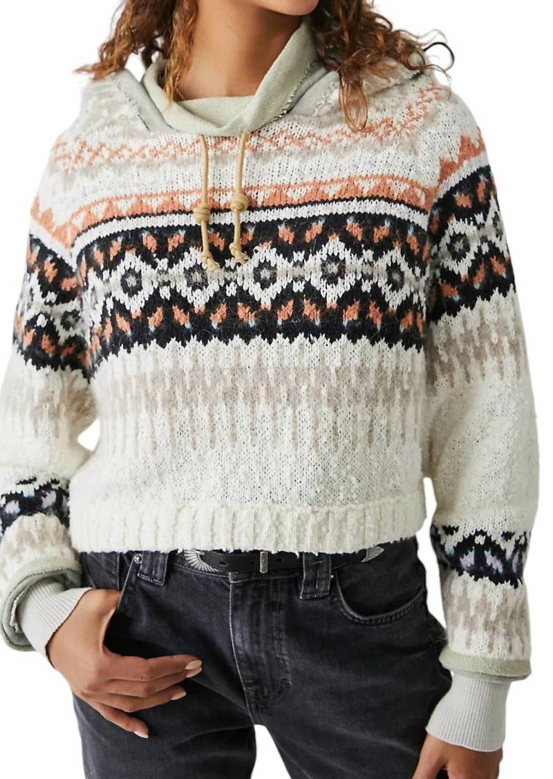 Free People Inverness Hoodie In Oatmeal Spice Combo