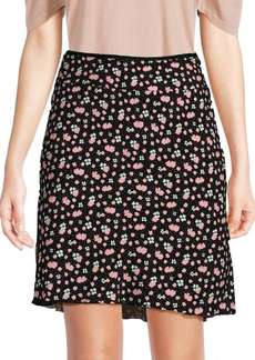 Free People ​IRL Floral Mini Slip Skirt
