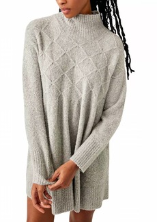 Free People Jaci Sweater Dress In Heather Grey