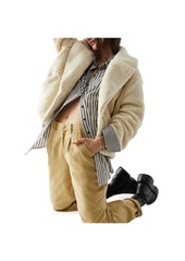 Free People Joplin Womens Faux Fur Warm Teddy Coat