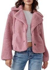 Free People Joplin Womens Faux Fur Warm Teddy Coat