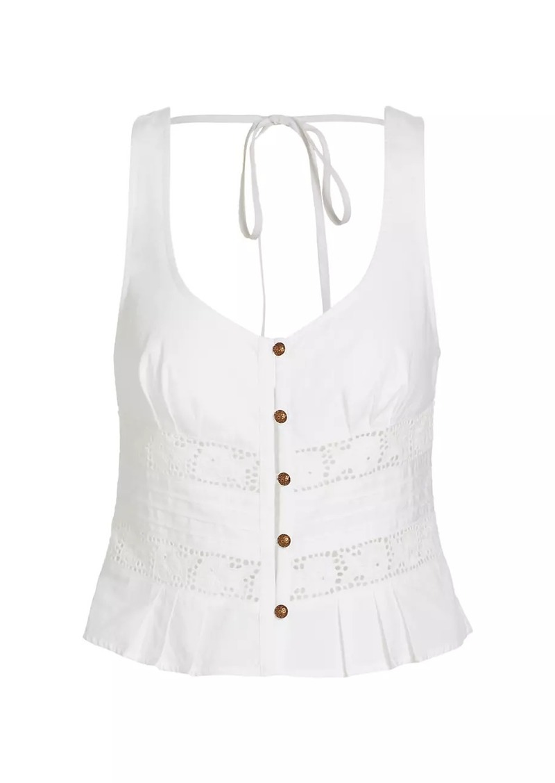 Free People Kianna Eyelet Lace Tank