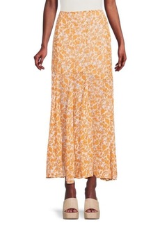 Free People Lilith Floral Maxi Godet Skirt