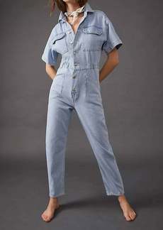 Free People Marci Coverall In Clear Skies
