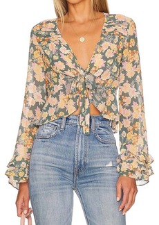 Free People Maybel Blouse In Happy Combo