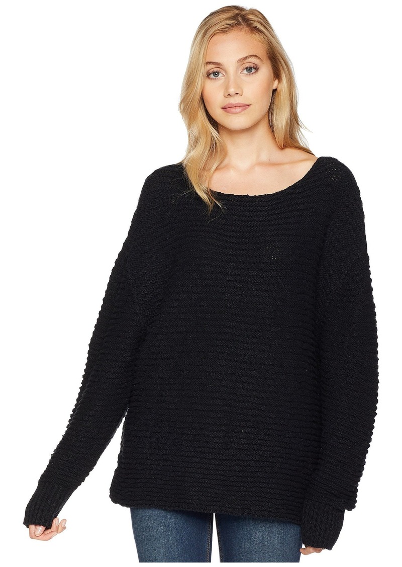 menace solid tunic sweater