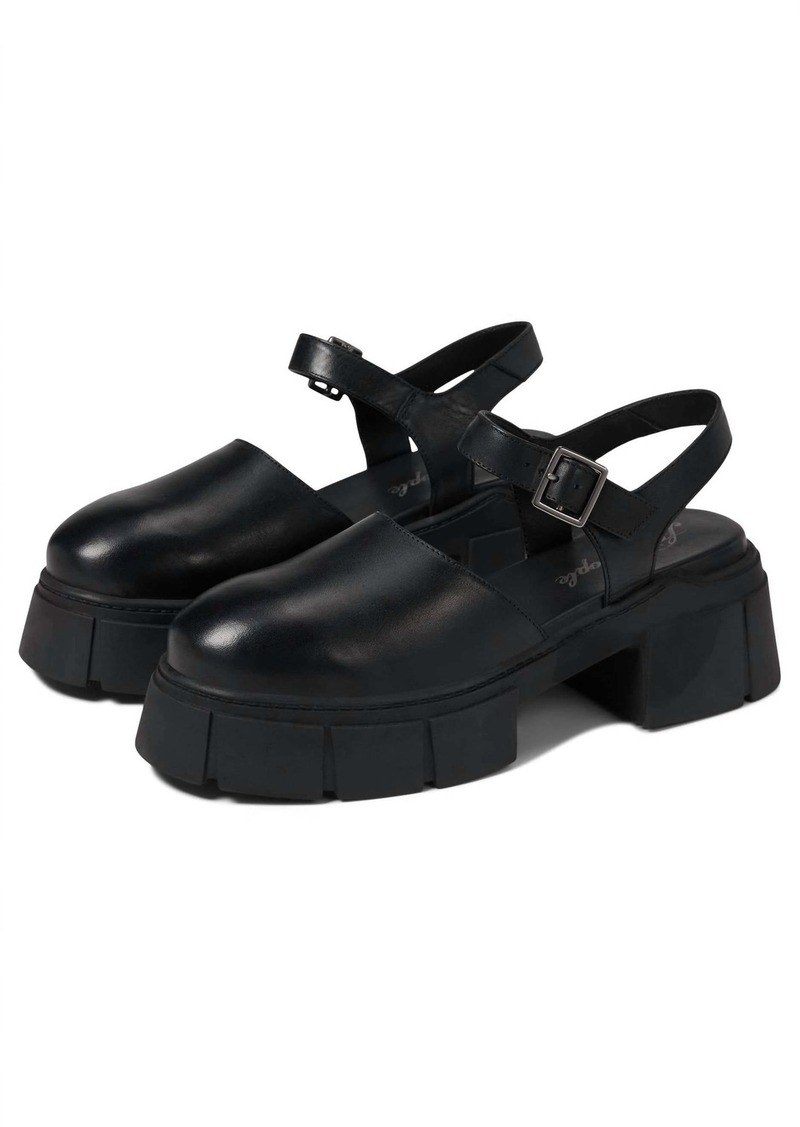 Free People Milan Mary Janes Sandals In Black