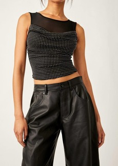 Free People Mirrorball Top In Black