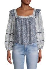 Free People Mostly Meadow Blouse
