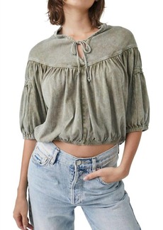 Free People No Good Alone Tee In Willow