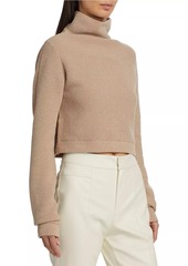Free People Ottoman Cotton-Blend Funnel-Neck Sweater