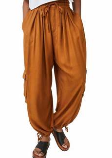 Free People Palash Solid Cargo Pant In Goldenrod