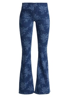 Free People Penny Floral Pull-On Flared Pants