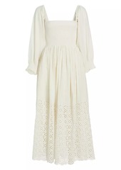 Free People Perfect Storm Eyelet Cotton Maxi Dress