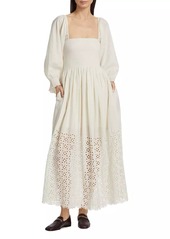 Free People Perfect Storm Eyelet Cotton Maxi Dress