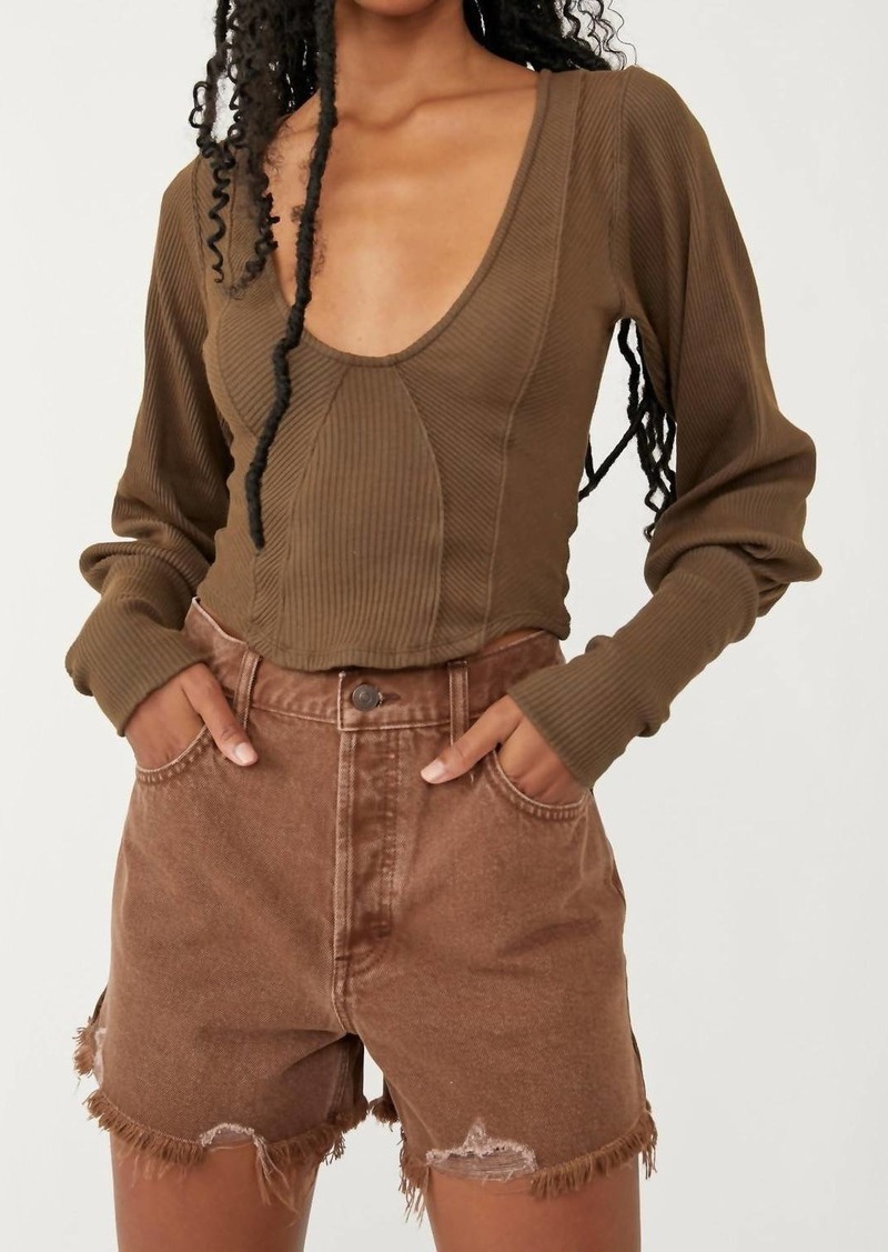 Free People Petra Top In Tortoise Shell