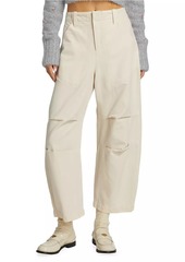 Free People Rock Springs Cotton Barrel Pants