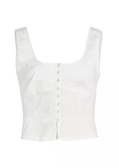 Free People Sally Stretch Cotton Corset Top