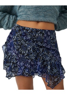 Free People Sammy Womens Floral Print Short Mini Skirt