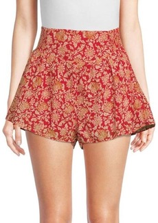 Free People Say It's So Short Floral Shorts