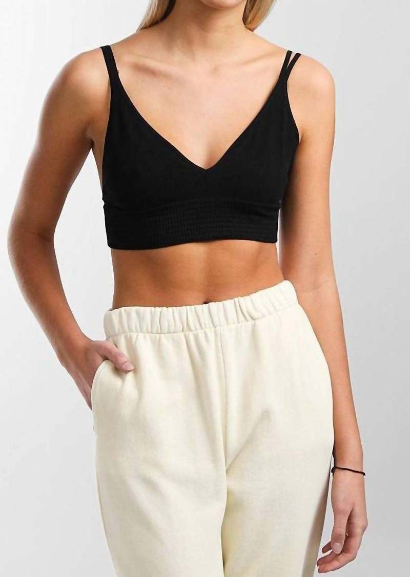 Free People Seams Right Bralette In Black