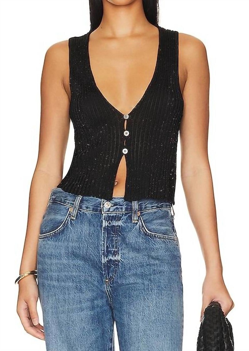 Free People Seascape Vest In Black