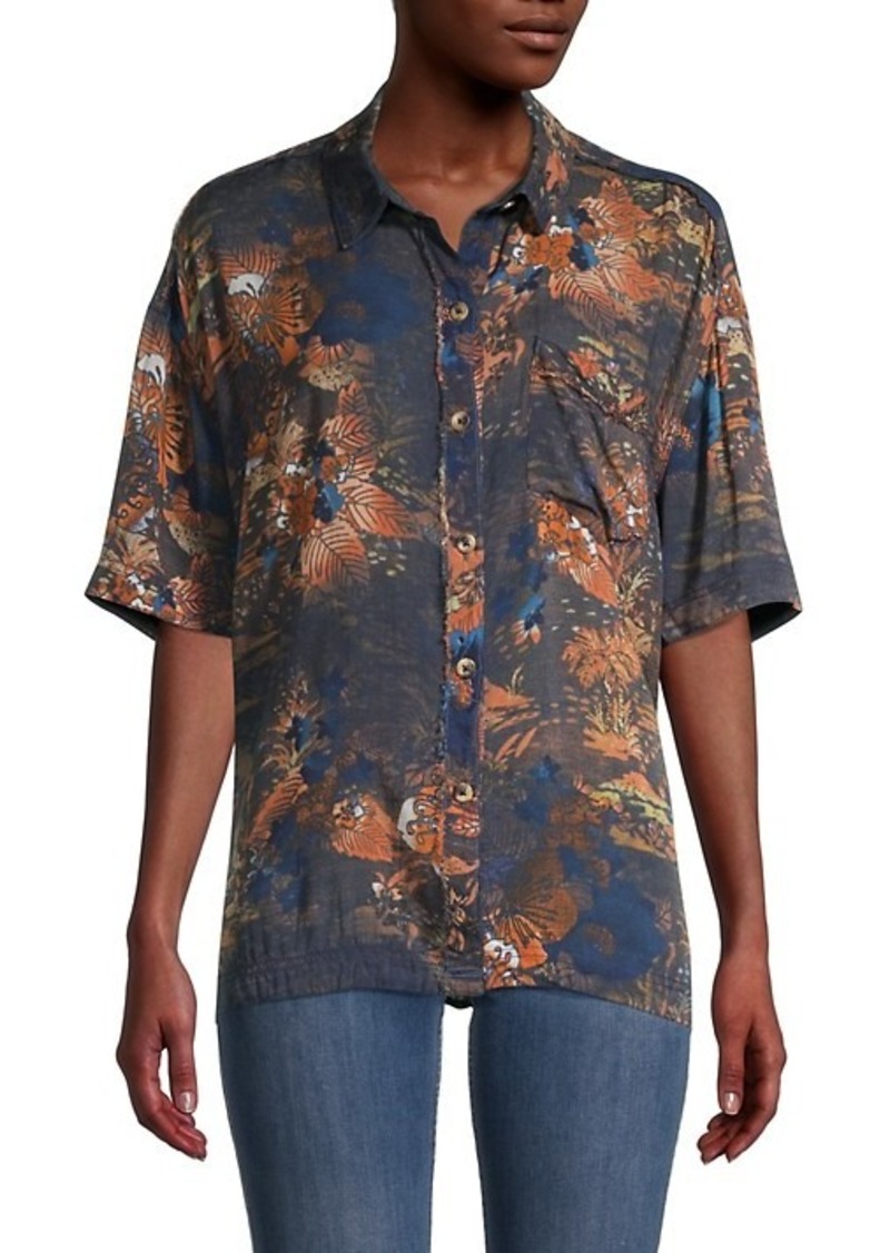 Free People Kauai Print Tunic Top