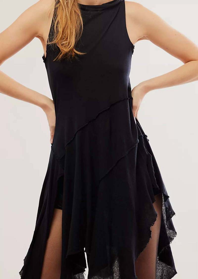 Free People Sing Out Loud Tunic Top In Black