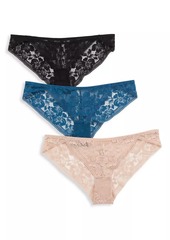 Free People Sorento 3-Pack Lace Bikini Briefs