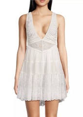 Free People Spring Fling Lace Open-Back Romper